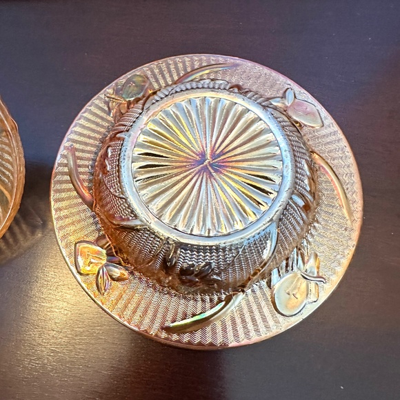 1950s Jeannette Glass Company Iris butter dish & cover - Picture 6 of 7